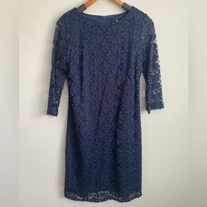 RONNI NICOLE Navy Blue lace cocktail dress.